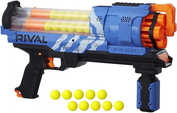 Žaislinis ginklas „Rival“, šaudantis plastikiniais kamuoliukais