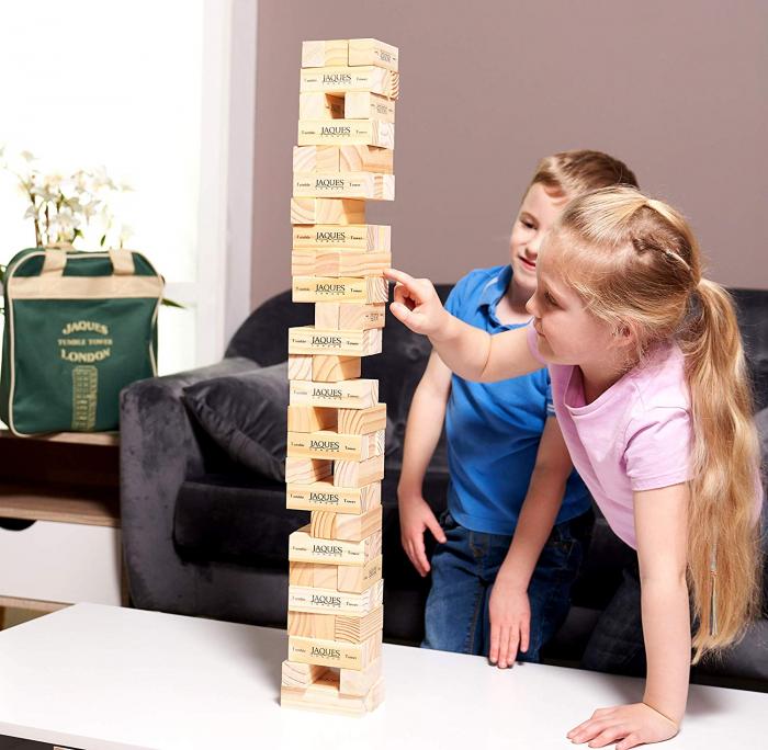 „Tumble tower“ medinis kaladėlių žaidimas visai šeimai